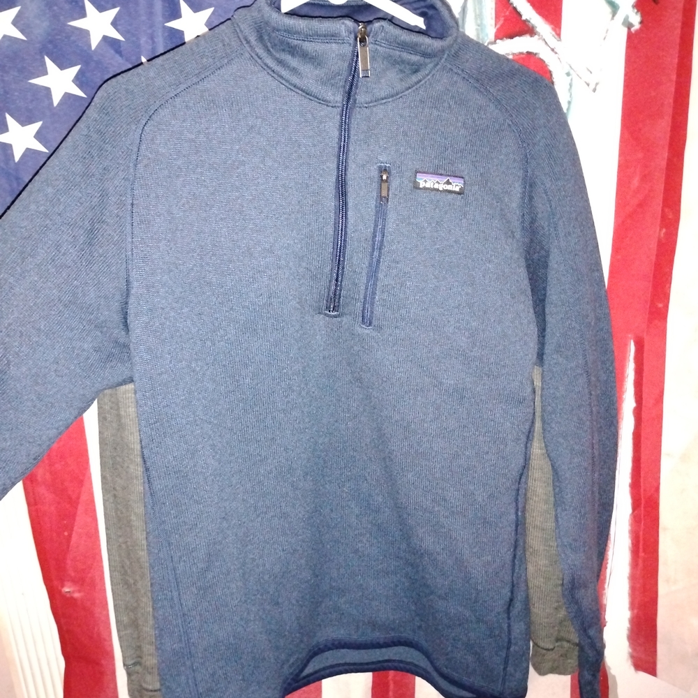 Patagonia Navy Quarter-Zip Fleece
